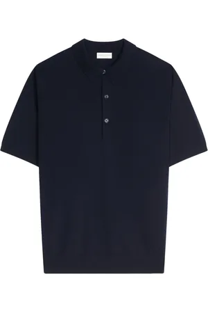 DRIES VAN NOTEN Short-sleeve merino-wool polo shirt