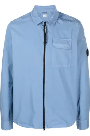 C.P. Company Lens-detail long-sleeve cotton shirt