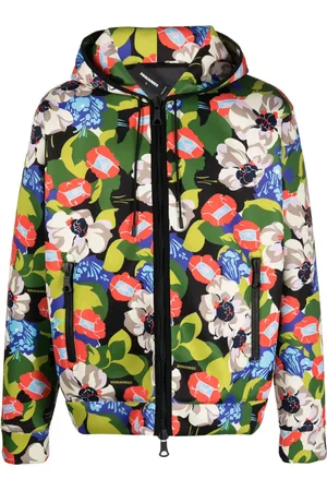 Dsquared2 Floral-print hooded jacket