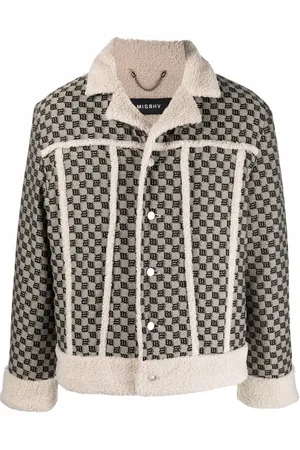 MISBHV Jacquard-monogram contrast-trim jacket