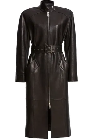 Khaite The Bobbie belted leather coat