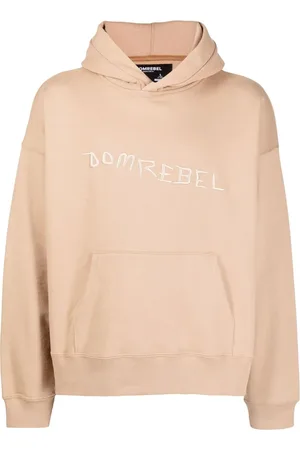 DOMREBEL Caveman embroidered cotton hoodie