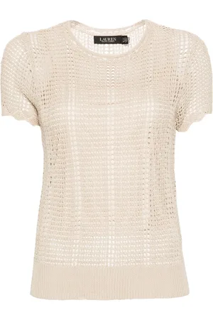 Ralph Lauren Eyelatopen-knit T-shirt