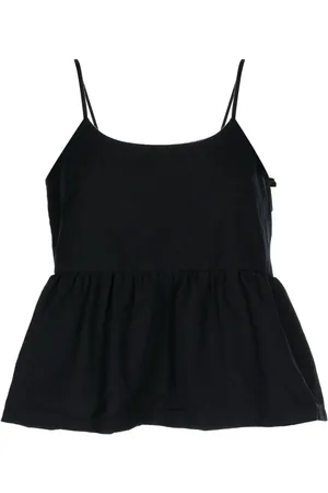 Comme des Garçons Peplum-waist sleeveless top