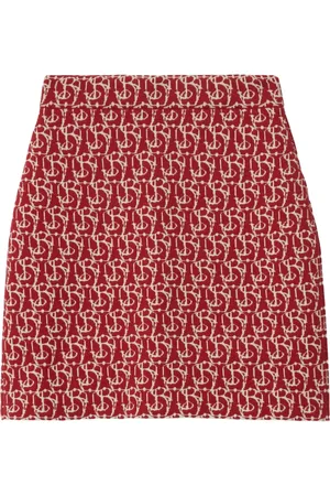 Burberry B charm jacquard-pattern Skirt