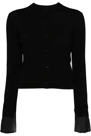 JUUN.J Pleat-detail button-up cardigan