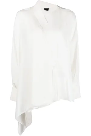 Tom Ford Layered asymmetric silk shirt