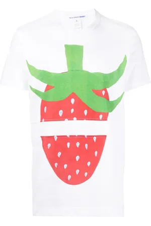 Comme des Garçons Strawberry-print cotton T-shirt