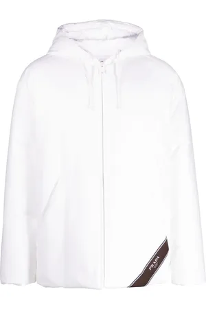 Prada Logo-print hooded down jacket