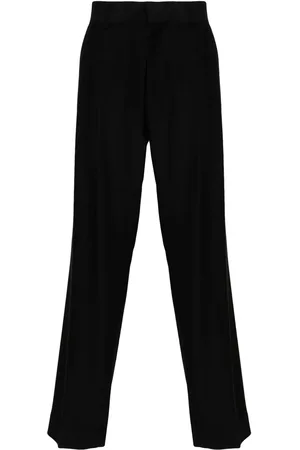 Canaku Mid-rise straight-leg trousers