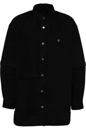 SONGZIO Asymmetric detachable denim shirt