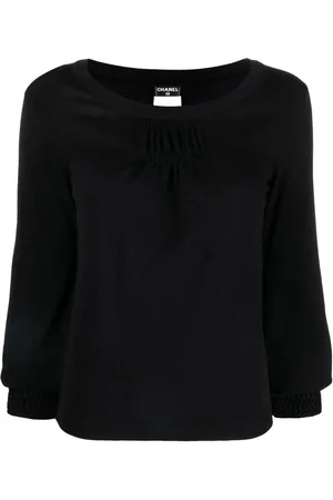 CHANEL 2008 gathered detail blouse