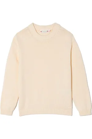 BONPOINT Logo-embroidered cotton jumper