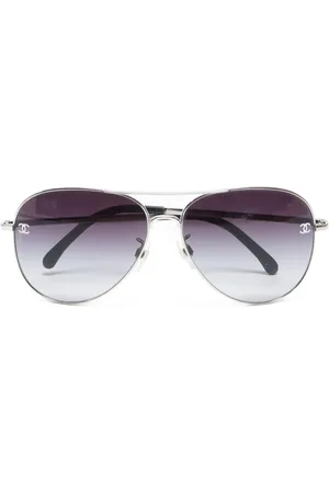 CHANEL 2000-2020 pilot-frame sunglasses