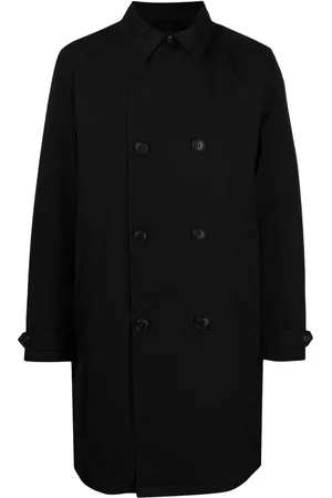 Emporio Armani Classic-collar double-breasted coat