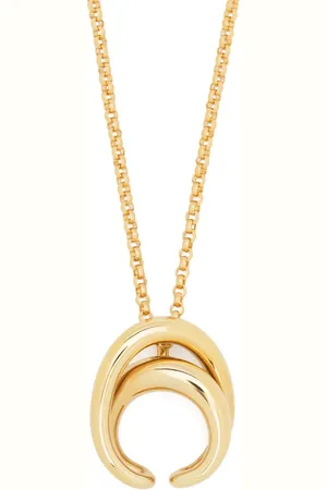 CHARLOTTE CHESNAIS Initial polished-finish necklace