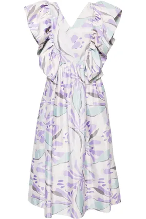 Saiid Kobeisy Ruffled taffeta midi dress