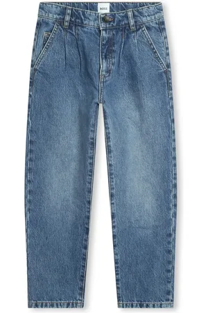 HUGO BOSS Mid-rise tapered jeans