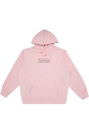 Supreme X KAWS Chalk Logo drawstring hoodie
