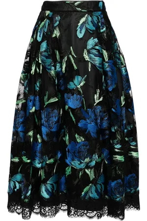 SHIATZY CHEN Libre collection electric-embroidered rose skirt