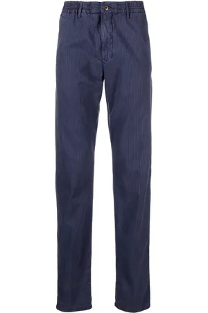 Incotex Striped straight-leg trousers
