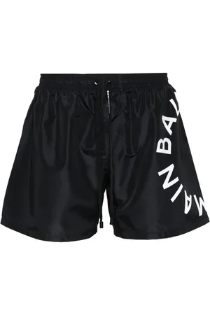 Balmain Logo-jacquard swim shorts