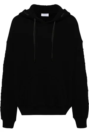 OFF-WHITE Drawstring cotton hoodie