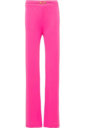 Roberto Cavalli Snake-detail flared trousers