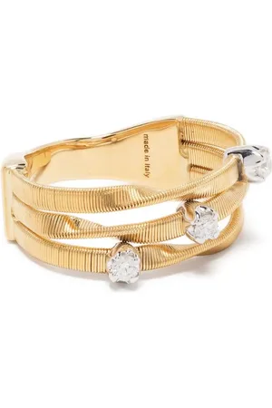 Marco Bicego 18kt gold diamond three-band ring