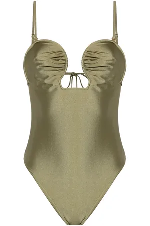 Cult Gaia Celia wired-neckline swimsuit