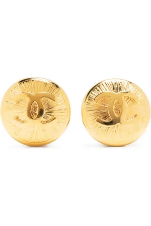 CHANEL 1980s CC clip-on earrings
