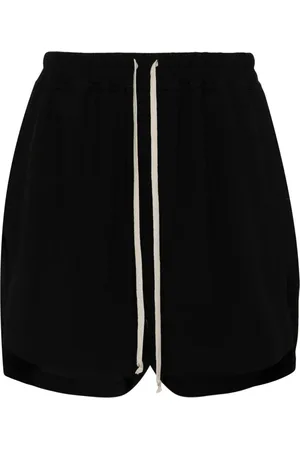 Rick Owens Drawstring-waist side-slit shorts