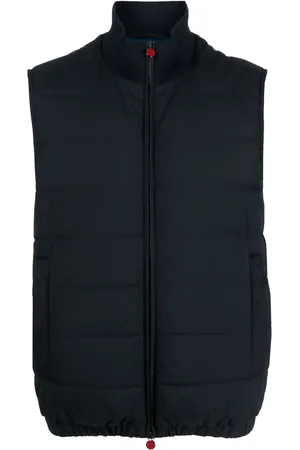 Kiton High-neck zip-up quilted gilet