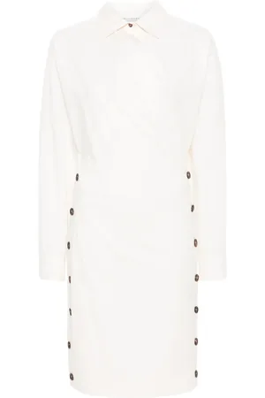 Serafini Poplin wrap mini dress