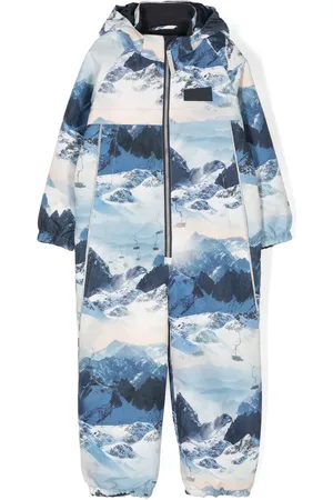 Molo Pingo Mountain High-print snowsuit