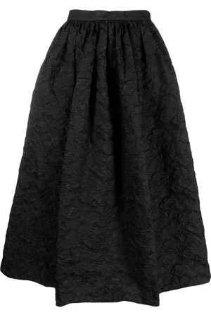 Erdem Textured A-line skirt