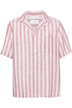 LARDINI Striped linen shirt