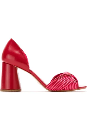 Sarah Chofakian Neon leather pumps