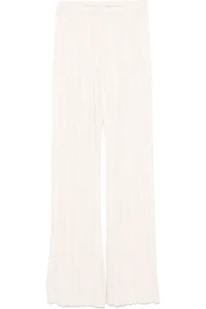 FORTE FORTE Pleated crepe trousers