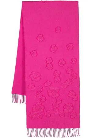 VALENTINO GARAVANI Floral-pattern knitted scarf