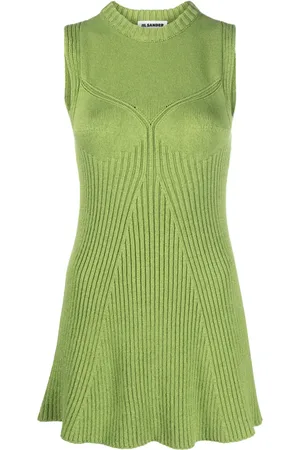 Jil Sander Sleeveless ribbed-knit top