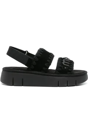 Mou Bounce suede flatform sandals