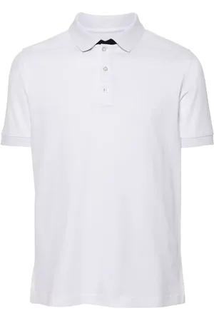 FAY Logo-embroidered piqué polo shirt