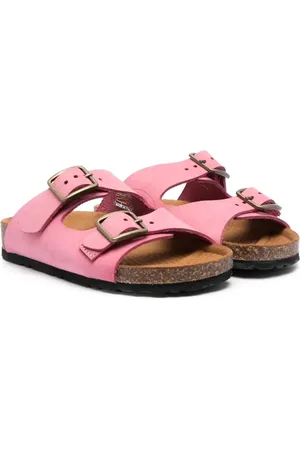 GALLUCCI Leather bucked sandals