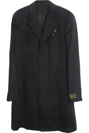 LOUIS VUITTON 2010s brooch wool coat