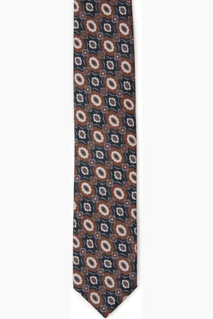 LARDINI Geometric-jacquard tie