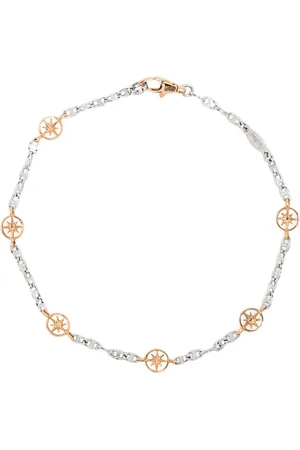 Zancan 18kt white and rose gold compass bracelet