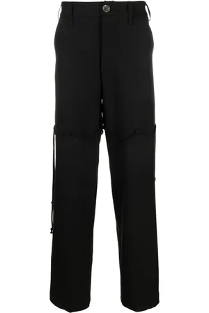 SONG FOR THE MUTE Logo-patch straight-leg trousers