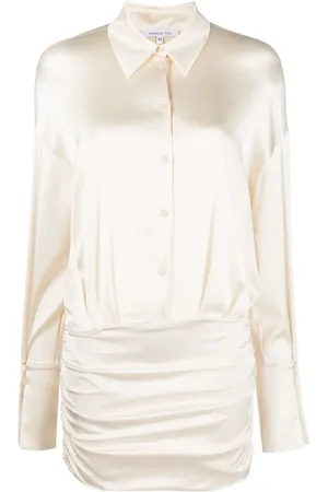 Patrizia Pepe Satin shirt-style dress