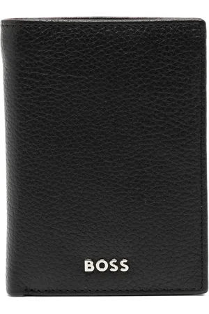 HUGO BOSS Logo-plaque leather wallet